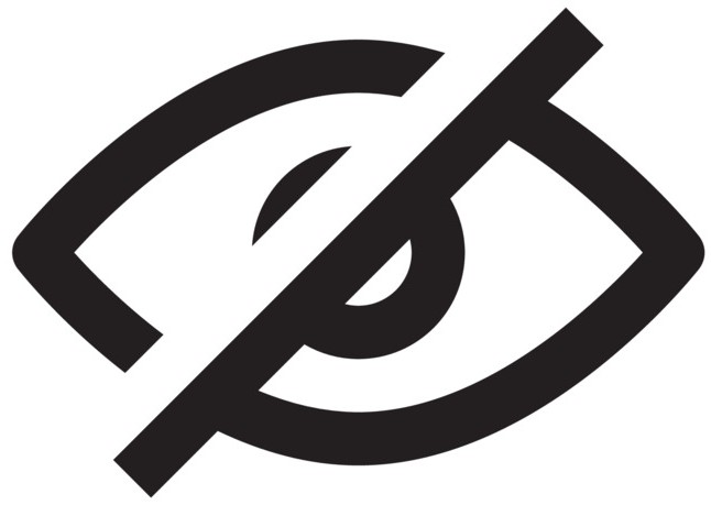 oeil fermé, mot de passe caché